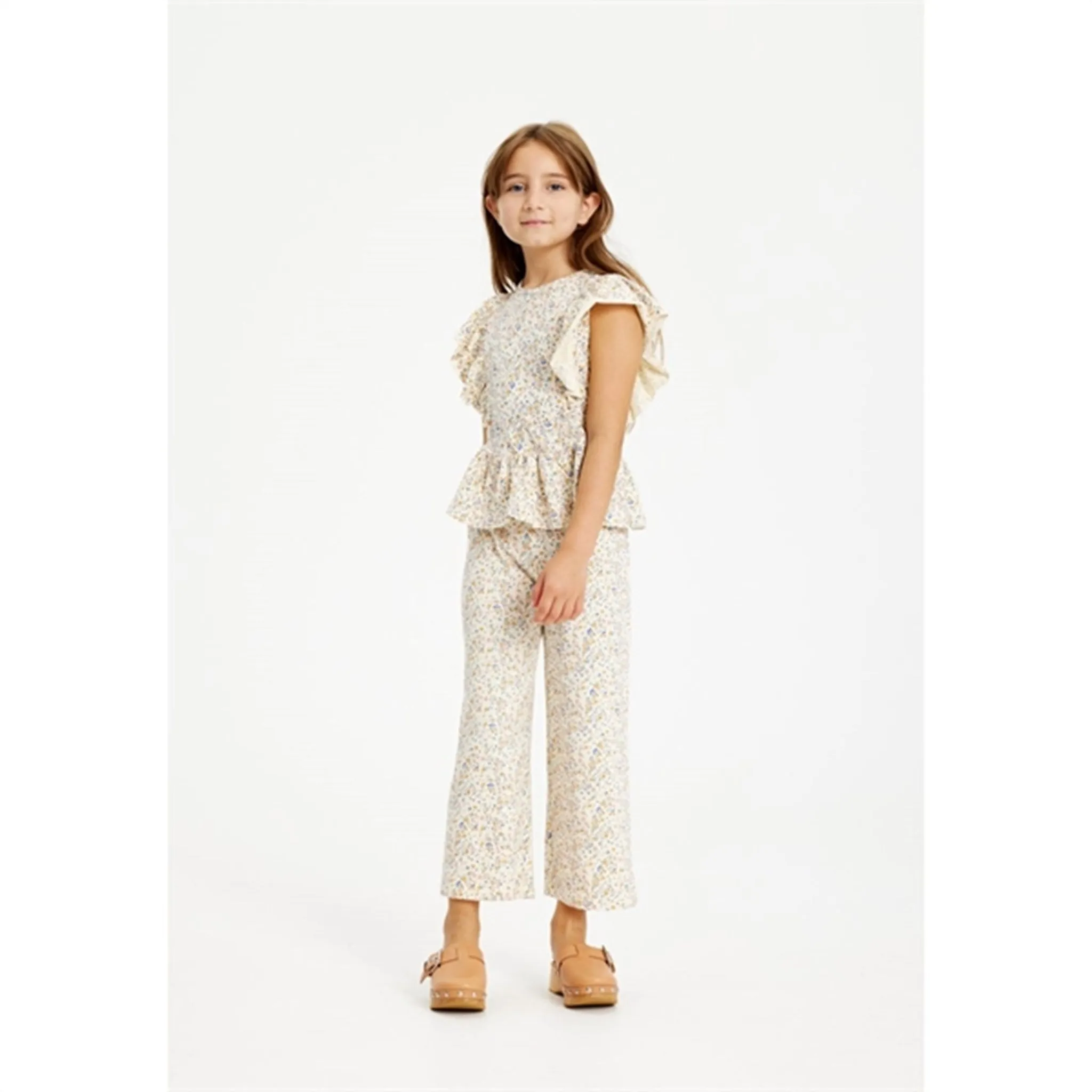 THE NEW White Swan Tiny Flower AOP Geneva Culotte Jumpsuit