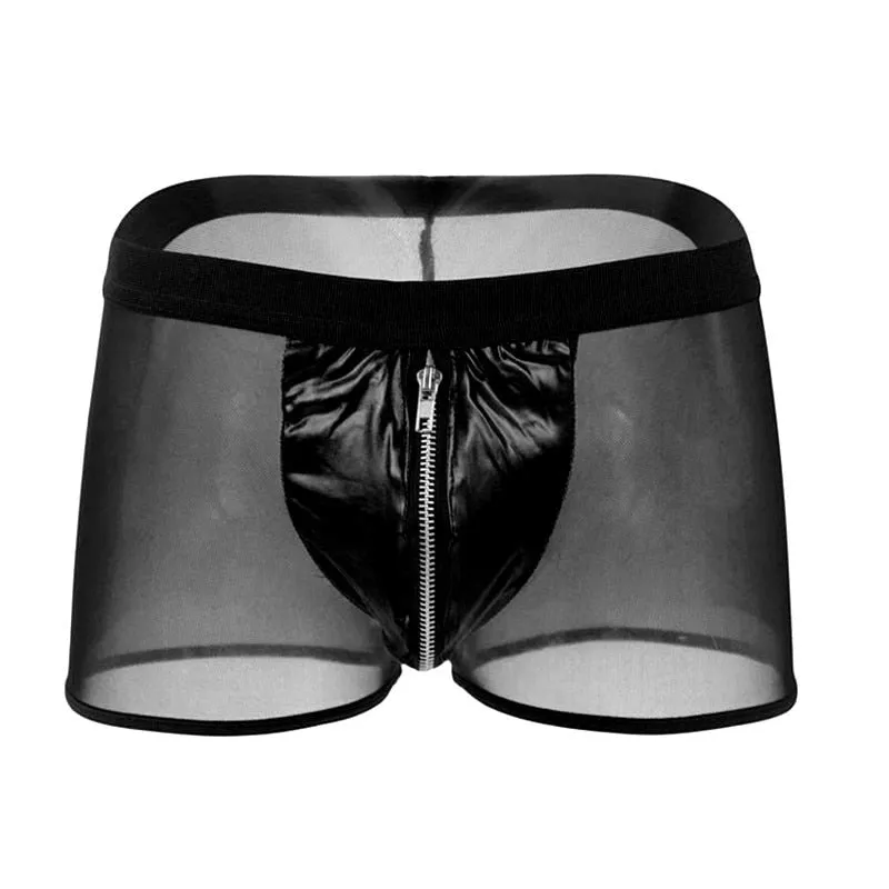 Transparent Nylon Zipper Boxer