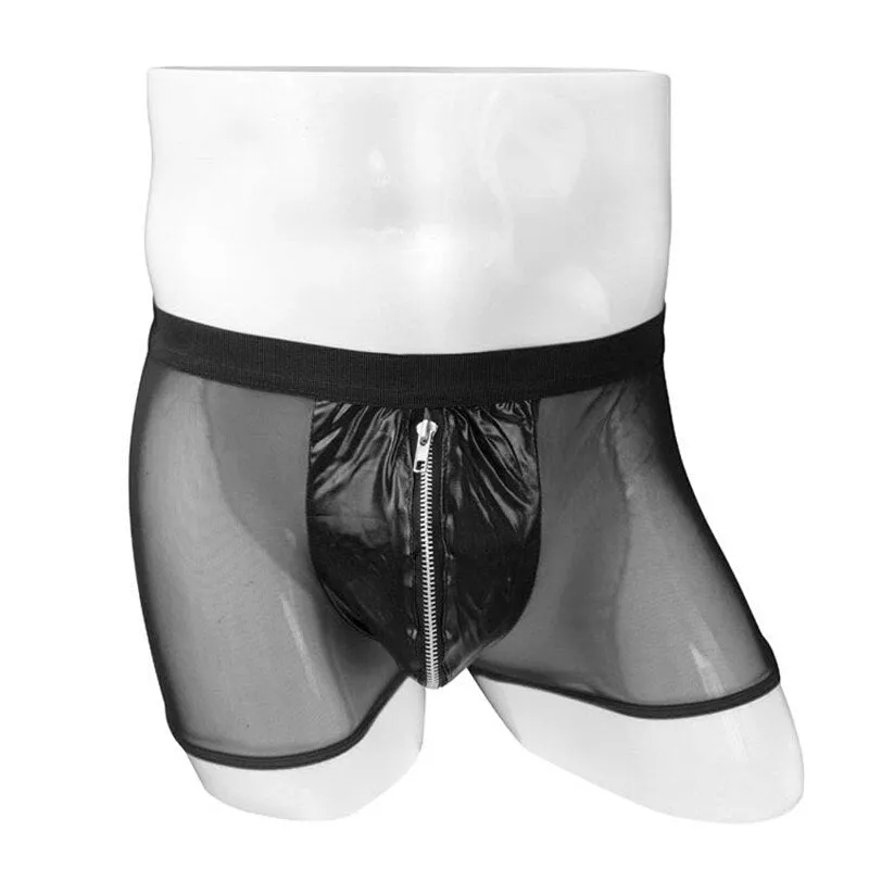 Transparent Nylon Zipper Boxer