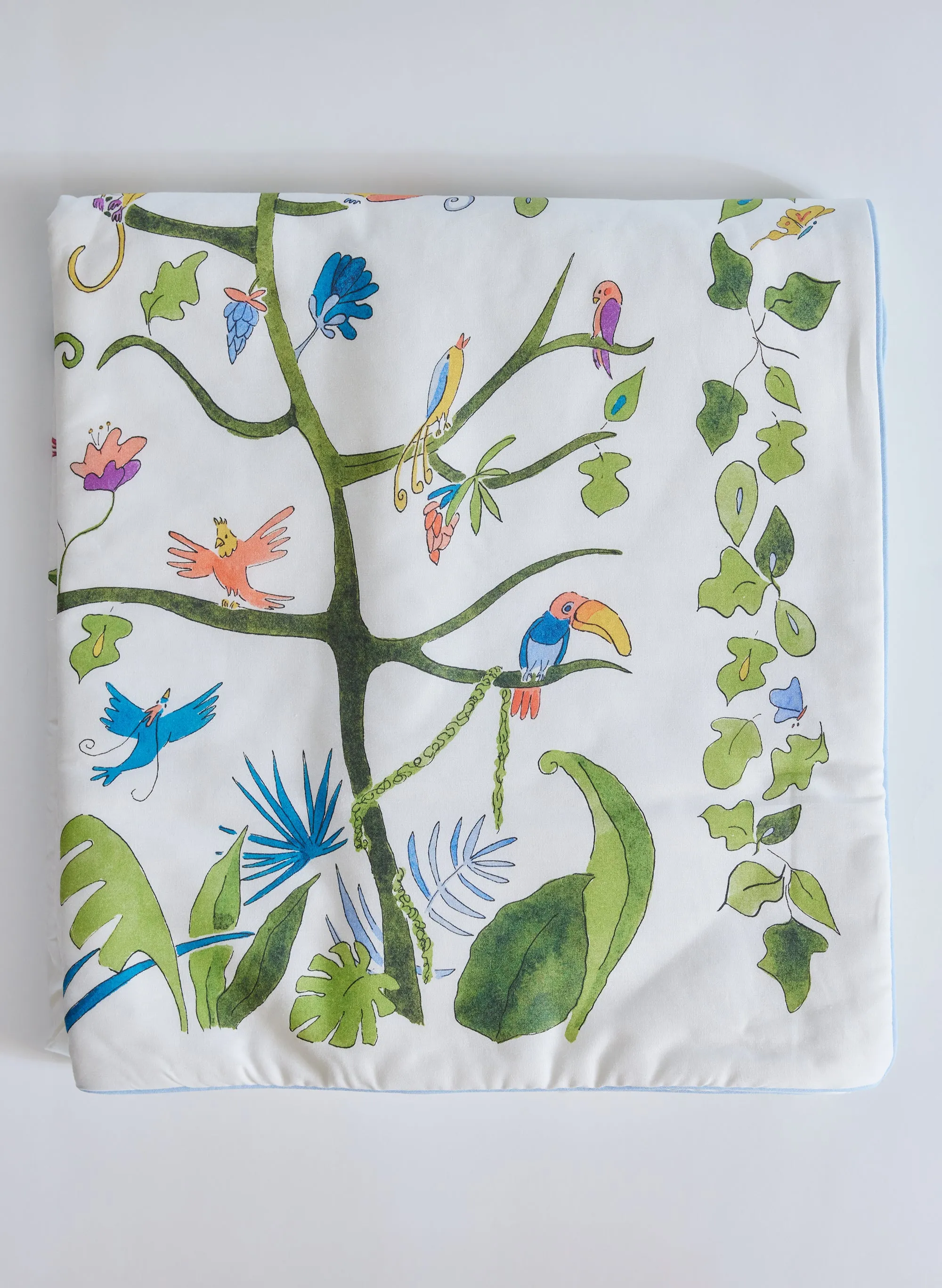 Tropical Chinoiserie Crib Quilt