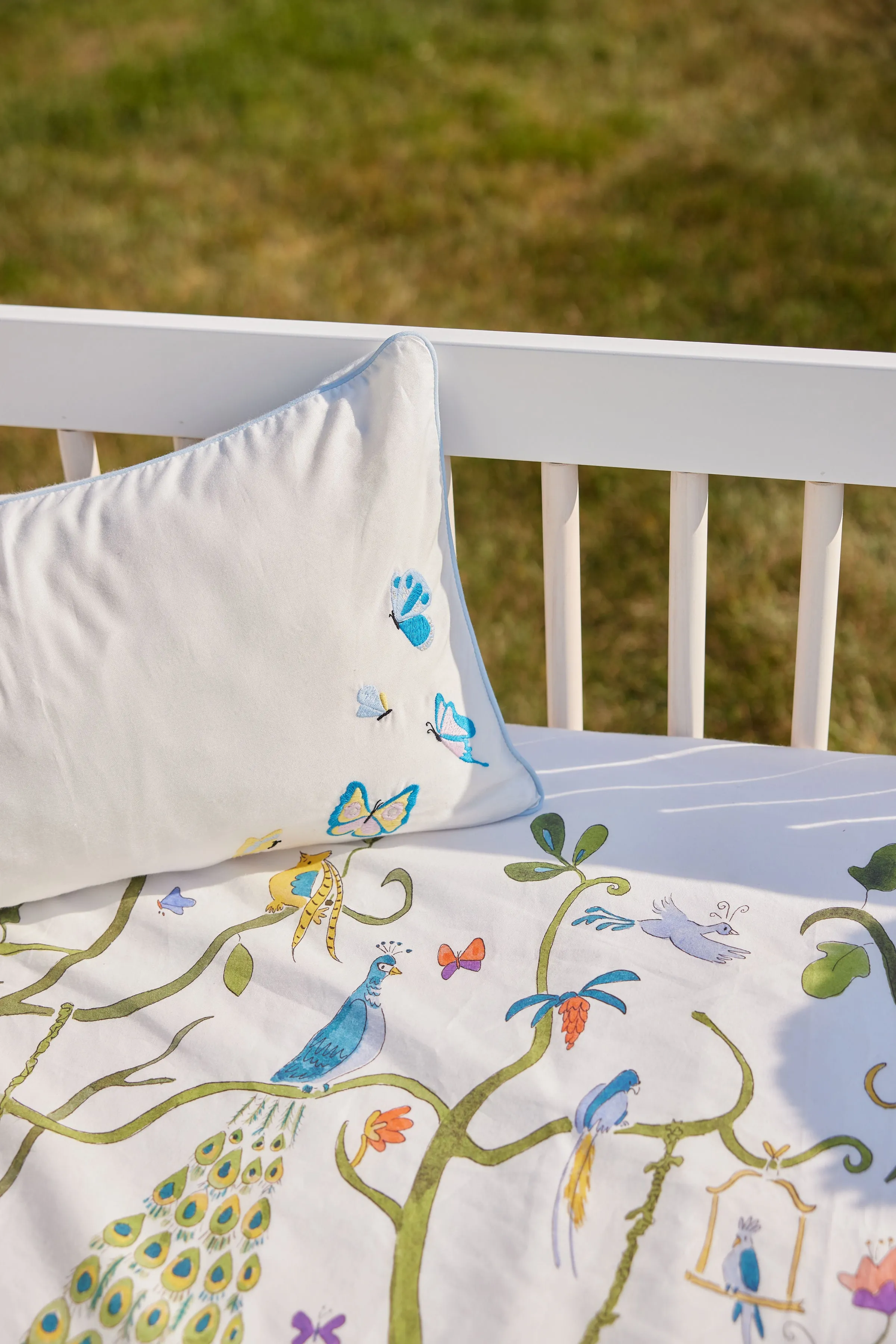 Tropical Chinoiserie Crib Sheet