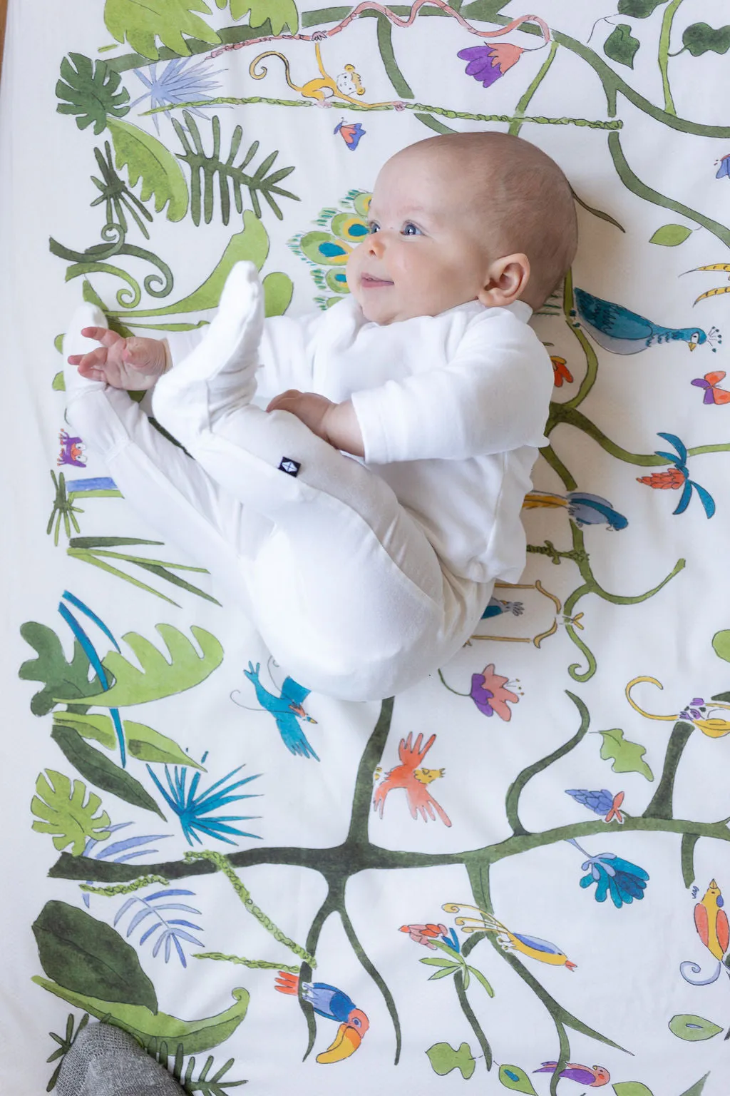 Tropical Chinoiserie Crib Sheet