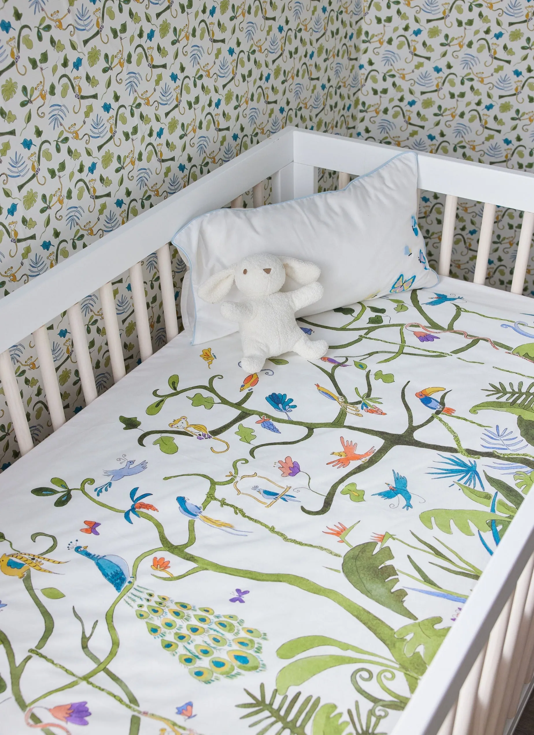 Tropical Chinoiserie Crib Sheet