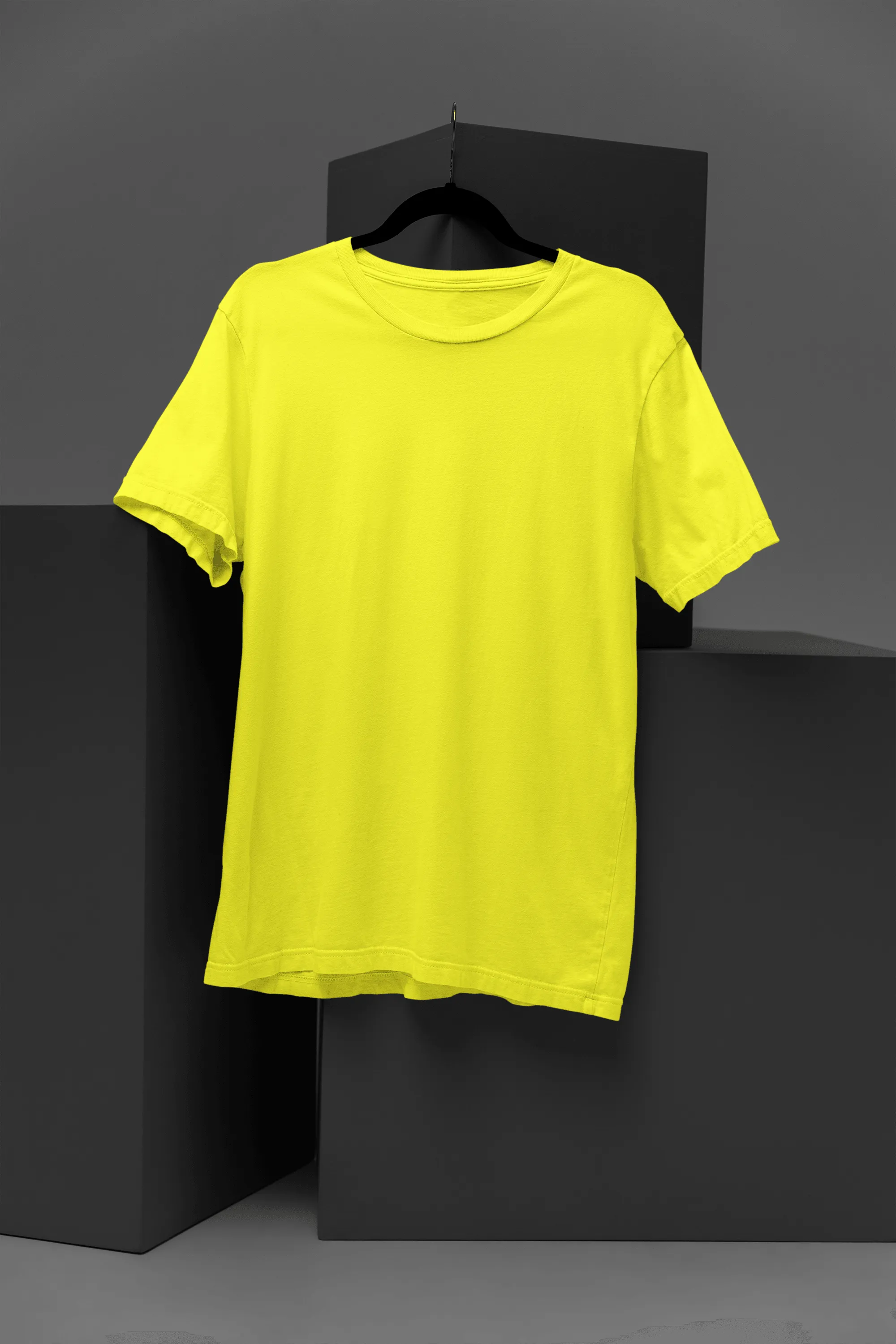 Unisex Plus Size T-Shirt - Ultra-Soft Cotton, Bio-Washed (Yellow)