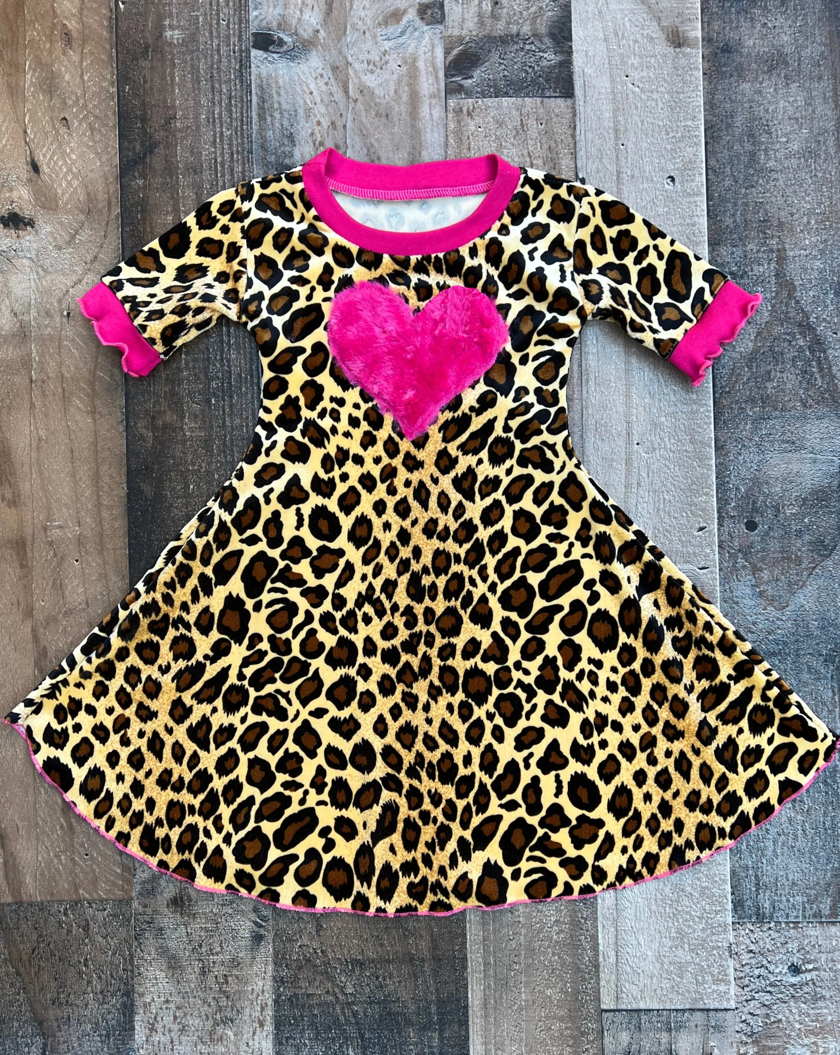 Valentines Day Leopard Print Dress