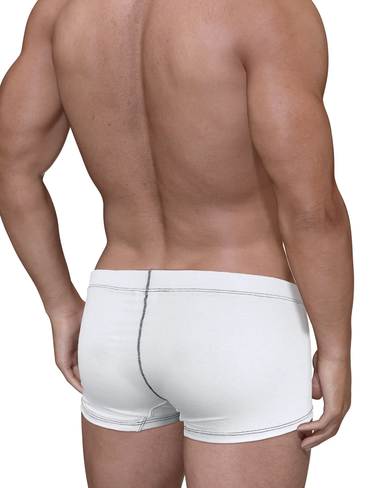 Wildmant Stitch Big Boy Pouch Boxer Brief - White