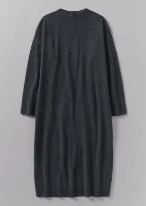 Wool Cashmere Jumper Dress | Charcoal Melange