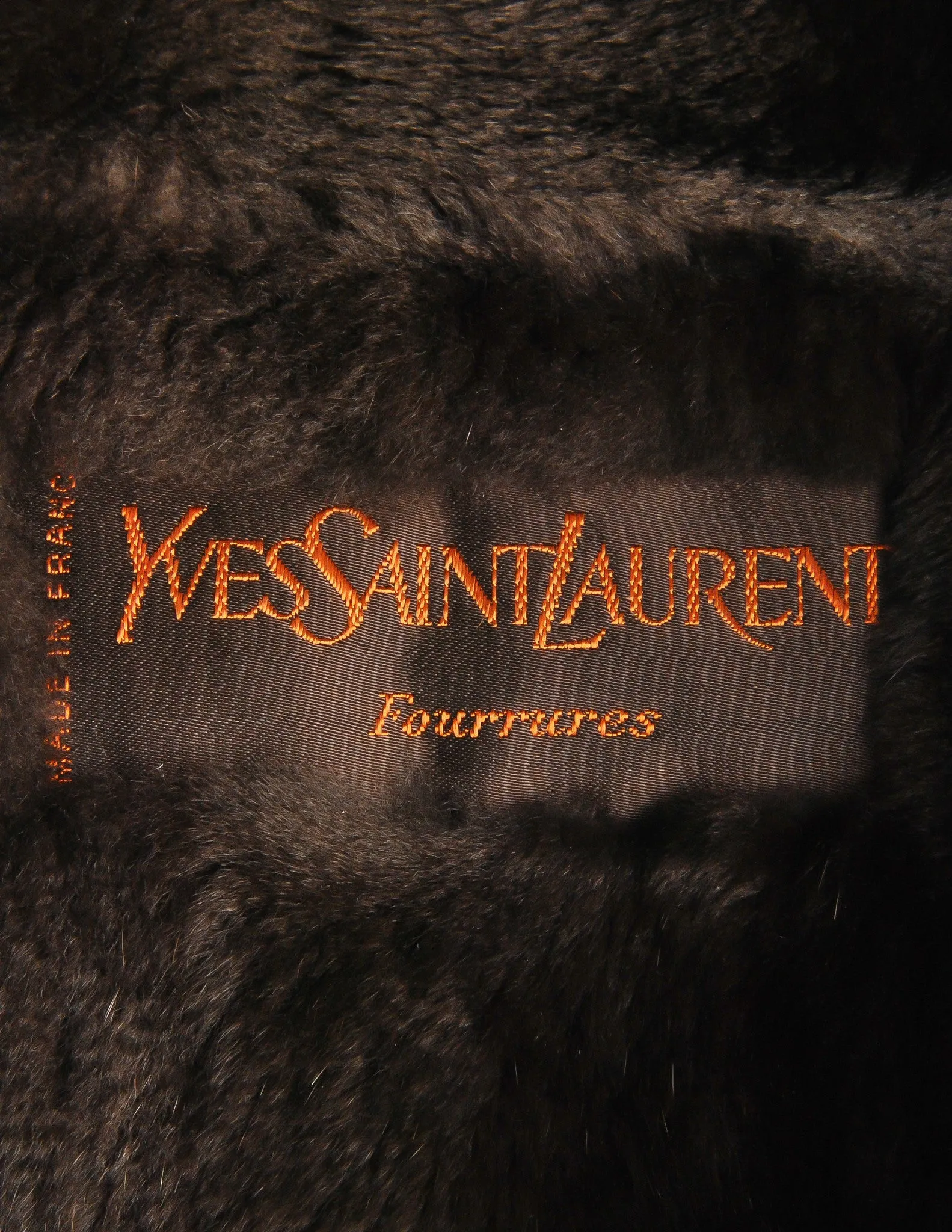 Yves Saint Laurent Vintage Green Mink and Sheared Beaver Coat